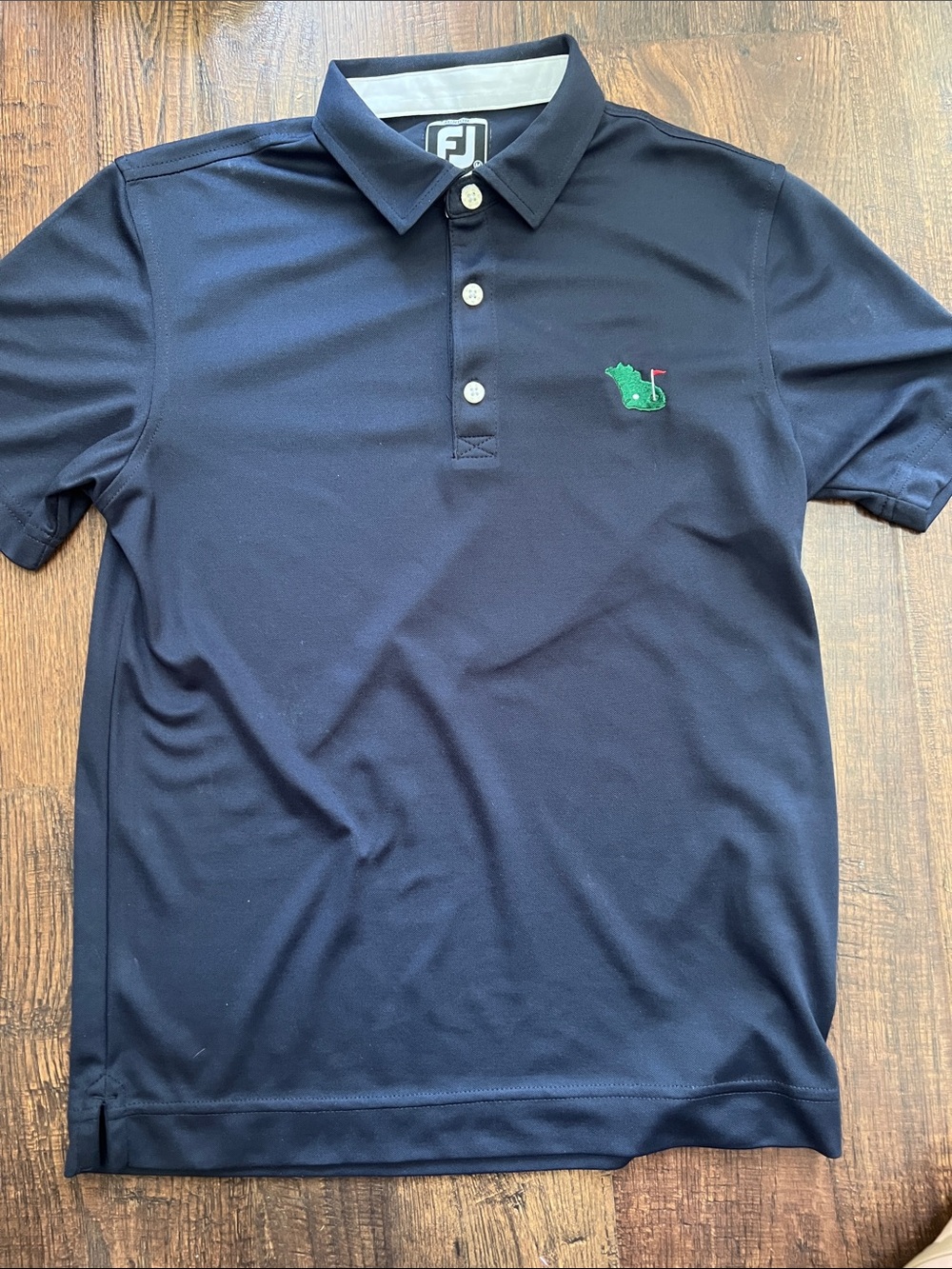 FootJoy Navy Polo with Golf Embroidered Logo